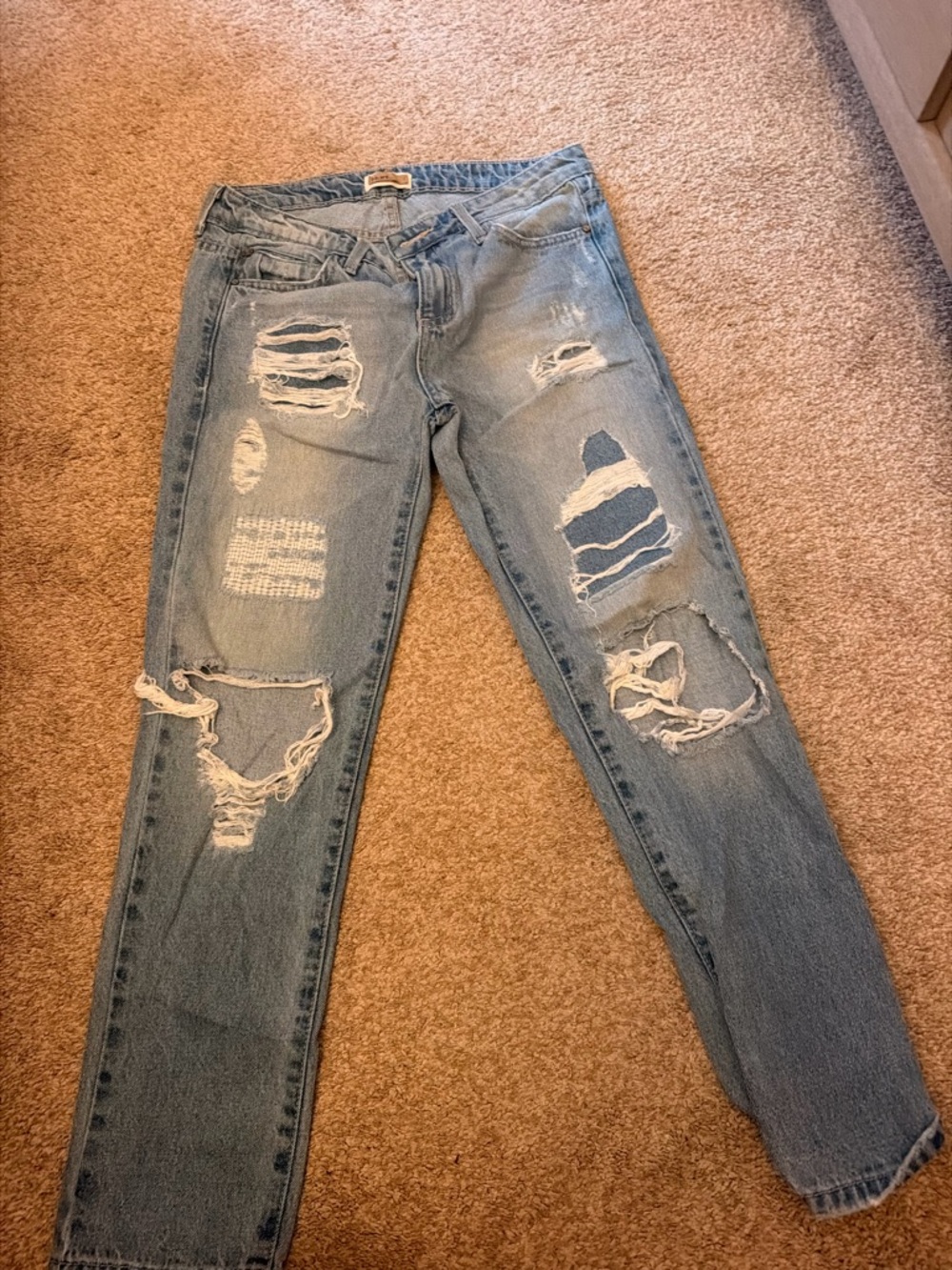 Light Blue Distressed Women’s Jeans